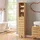 [en.casa] Epind Hochschrank 180 x 33 x 30 cm Beige Bambus