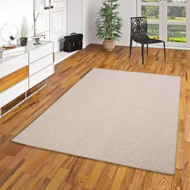 Snapstyle Feinschlingen Velour Teppich Beige 200x200cm