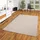 Snapstyle Feinschlingen Velour Teppich Beige 200x200cm