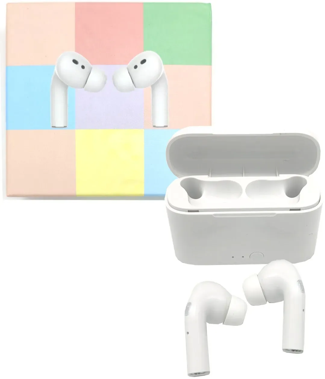 TWS Bluetooth Wireless In-Ear Kopfhörer mit Ladecase Bluetooth 5.0 weiß