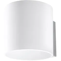 SOLLUX LIGHTING Wandleuchte "VICI", weiß, H: 10cm, Lampen, Das Oberteil scheint