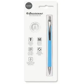 BALLOGRAF® Kugelschreiber Rondo Soft türkis, Schreibfarbe: blau, 1 St.