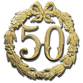 DEMMLER Geburtstagszahlen 1234-500192 50 gold Ø 24cm