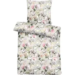Bettwäsche »Cosima«, Blumige Rosenträume und Boudoir-feeling, 64352028-0 weiß/grau/rose 1 St.