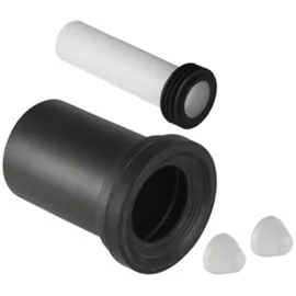 Geberit Anschlussgarnitur d 90mm, 185mm, f WWC, PE/PP, mattchr.