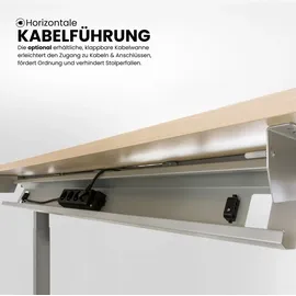 bümö Schreibtisch Serie-Q Graphit grau