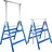Tectake Gerüstbock Stahl 68,5 x 56,5 x 79,5 cm blau 2er-Set