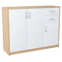 Matkam Kommode Sonoma Eiche Holzwerkstoff, 110x85x35 cm, Wohnzimmer, Kommoden
