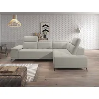 werk2 Ecksofa WERK2 "Focus-L, elektrisch erweiterbare Sitztiefe um ca. 30 cm, L-Form", natur, B:204cm H:82cm T:278cm, 92% Polyester, 8% Nylon, Sofas, Ecksofa, Komfort nach Maß: Ausziehbare Sitztiefe, verstellbare Kopfteile & Füße