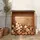 sweeek Kaminholzregal Holz 120 x 45 x 120 cm Beige