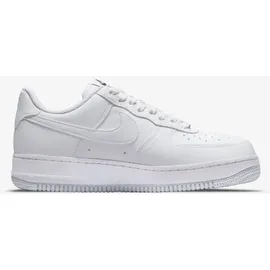 Nike Air Force 1 '07 SE Suede Damen White/Black/Metallic Silver/White 36