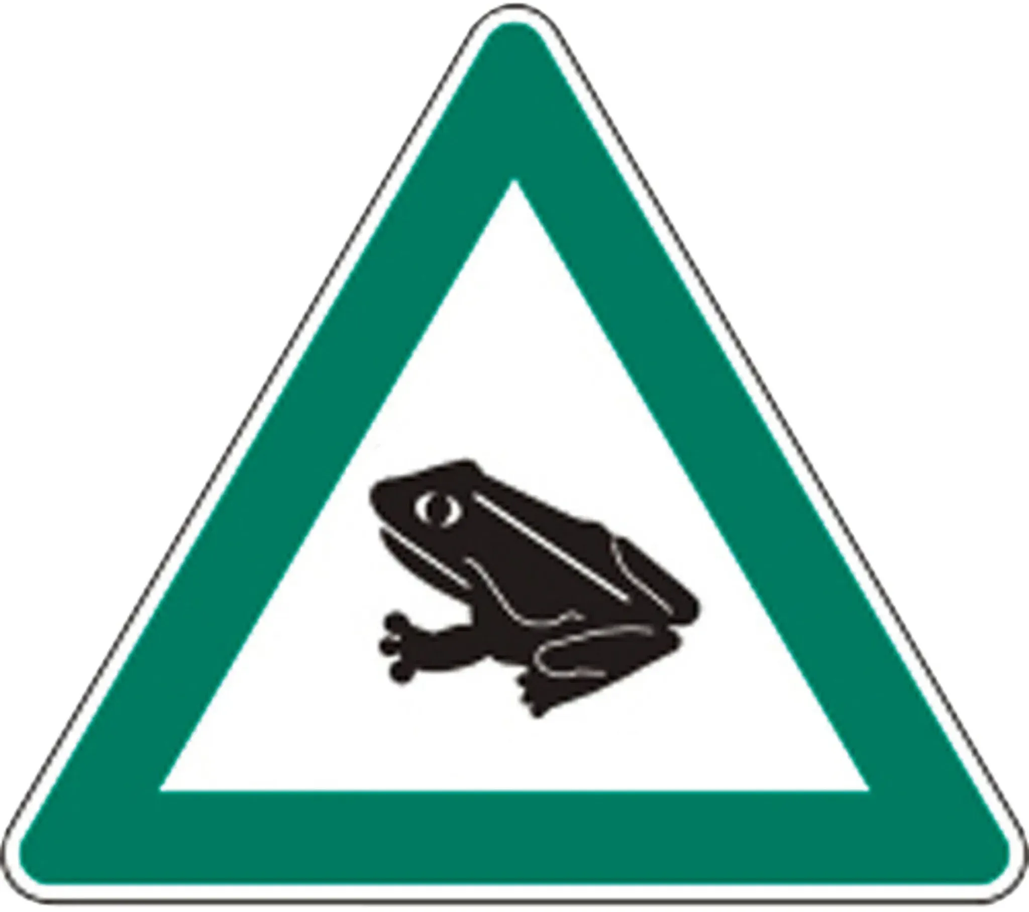Hinweisschild Kröte