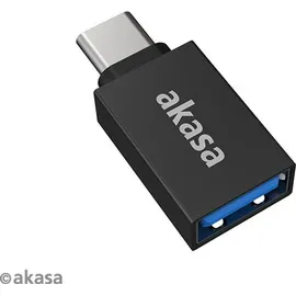 Akasa USB-C auf USB-A Adapter 2 m Schwarz