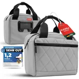 MIVELO Lenkertasche Fahrrad mit Tragegriff für KlickFIX-Halterungen 6L "LUNA" - Grau - Bestseller,oft gekauft