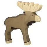 Grolls Holztiger 80215 - Elch, Holz, 18,5 cm