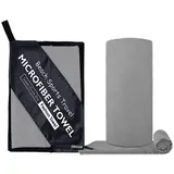 Zaewry Sporthandtuch Schnelltrocknende Microfaser Fitness Handtücher, als Sporthandtuch, Strandtuch, Badetuch und Reisehandtuch grau