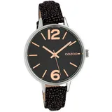 Oozoo Damen Uhr C10459 Quarzuhr Armband schwarz braun Timepieces D2UOC10459 - Schwarz