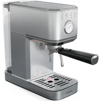 Klarstein SteelPresso Slim Siebträgermaschine – 20-Bar, 1350W, Edelstahl, 1,2L Wassertank, Dampfdüse, Kompakt, Einfache Bedienung, Espressomasc...