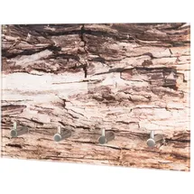 Haku-Möbel HAKU Möbel Schlüsselbrett Motiv 18989 mit 4 Haken, 30,0 x 5,0 x 21,0 cm, 1 St.