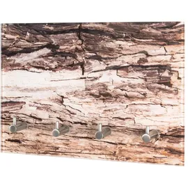Haku-Möbel HAKU Möbel Schlüsselbrett Motiv 18989 mit 4 Haken, 30,0 x 5,0 x 21,0 cm, 1 St.