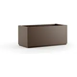 stefanplast Rechteckiger Blumenkasten Ethica, 80 cm, taupe