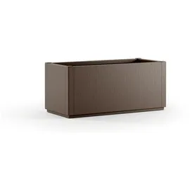 stefanplast Rechteckiger Blumenkasten Ethica, 80 cm, taupe