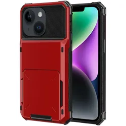 Hülle für Apple iPhone 15 Schutz Handy Case Cover Backcover Kartenfach Etuis Neu