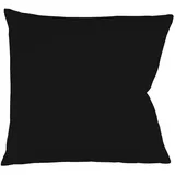 FLEURESSE Kissenbezug Uni Colours 50 x 50 cm Schwarz