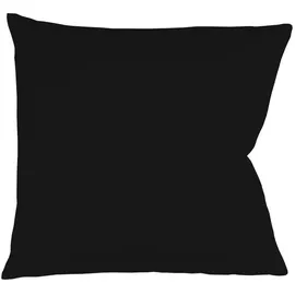 FLEURESSE Kissenbezug Uni Colours 50 x 50 cm Schwarz
