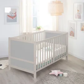 roba Babybett EASY SLEEP 70x140 cm natur/grau