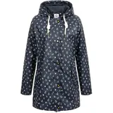 ankerglut Regenjacke "Friesennerz HALIFAX ANCHOR WOMEN", Damen, Gr. 40/42 (M), blau (navy), Obermaterial: 100% Polyurethan; Futter: 100% Polyester, mit Druckknopf, Jacken Regenjacke, auch in Großen Größen erhältlich