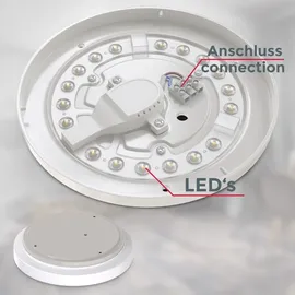 B.K.Licht 1-flg. rund weiß
