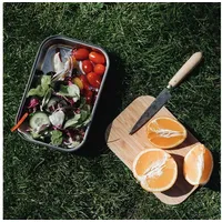 Black+Blum Lunchbox L orangefarben aus rostfreiem Stahl