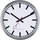 EUROTIME Funk Wanduhr 35 cm 59530-07 silber