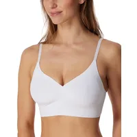 SCHIESSER Damen Nahtloses Spaghettiträger Mit Herausnehmbaren Pads - Invisible Soft Bustier, Weiss_179821, 38 EU