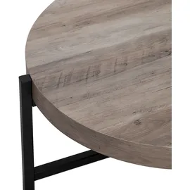 Beliani Couchtisch Bonita Braun Eiche 70 x 42 cm