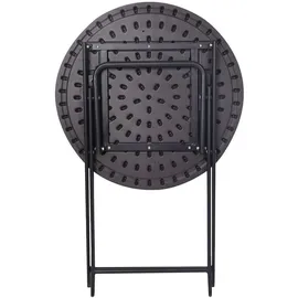 Mobili Rebecca Klapptisch Ø 60 x 74 cm Grau/Schwarz