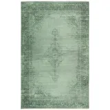tesso living MARYLOU Vintage-Teppich 155 x 225 cm Grün/Mehrfarbig