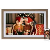 Rollei Smart Frame WiFi 212 Digitaler Bilderrahmen 21,5 Zoll Frameo Digital Photo Frame 1920x1080 IPS Touchscreen 32GB Speicher Holzoptik Eiche Digitaler-Bilderrahmen-Digital-Elektronischer-Fotorahmen