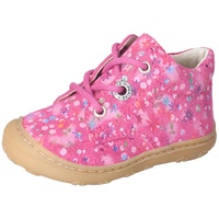 RICOSTA Baby Mädchen Stiefel DOTS,Kinder Lauflernschuhe,WMS:Mittel,lose Einlage,schnürstiefel,Booties,Leder,pop (330),19 EU - 19 EU