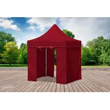 Faltpavillon Faltzelt Pavillon 2x2 Bordeaux Gartenzelt Klappzelt Wasserdicht