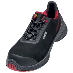 UVEX Arbeitsschutz 68382, Unisex, Erwachsener, Sicherheitsschuhe, Schwarz, Rot,