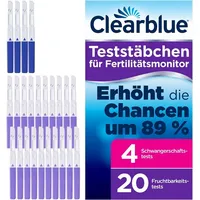 Clearblue Ovulationstest Fertilitätsmonitor Teststäbchen - 20St. + 4 Schwangerschaftstests, 1-tlg.