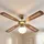 ETC Shop Deckenventilator 106,6 cm Deckenventilator Eiche