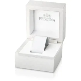 Festina Junior Collection 36,0mm Edelstahlgehäuse blau Silikonarmband silber
