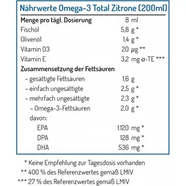 NORSAN Omega-3 Total Zitrone 200 ml