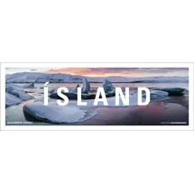 Edition Panorama GmbH ISLAND Immerwährender Panorama-Kalender, 110 x 39 cm