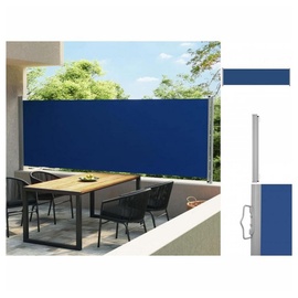 vidaXL Ausziehbare Seitenmarkise 160 x 600 cm blau