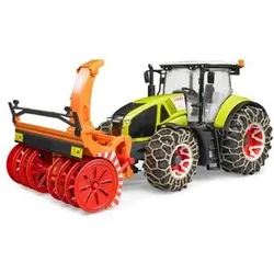 BRUDER 03017 Claas Axion 950 mit Schneeketten und Schneefräse