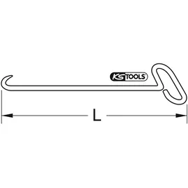 KS Tools Kanaldeckelhaken 500 mm (963.8273)